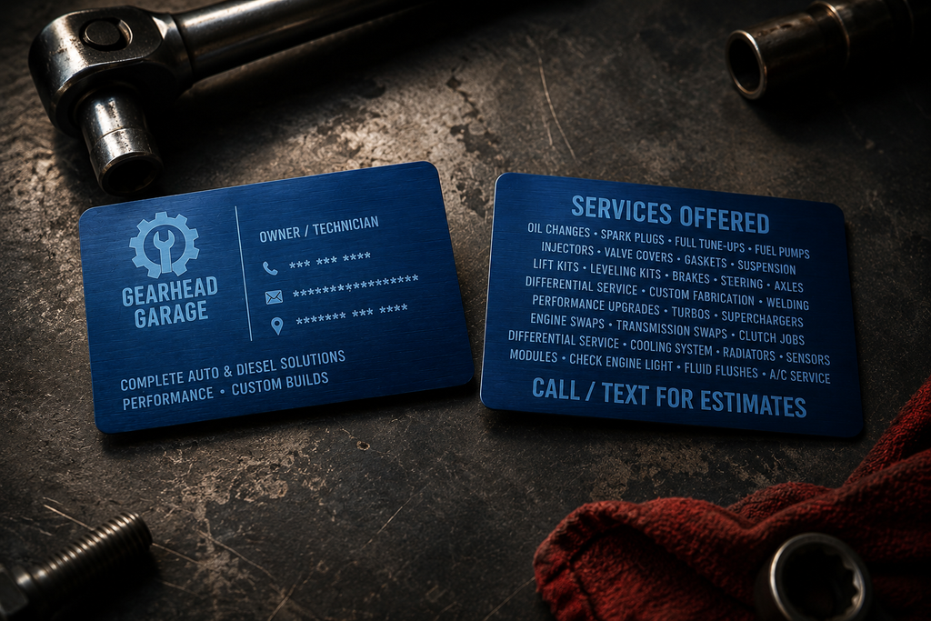 Metal Business Cards